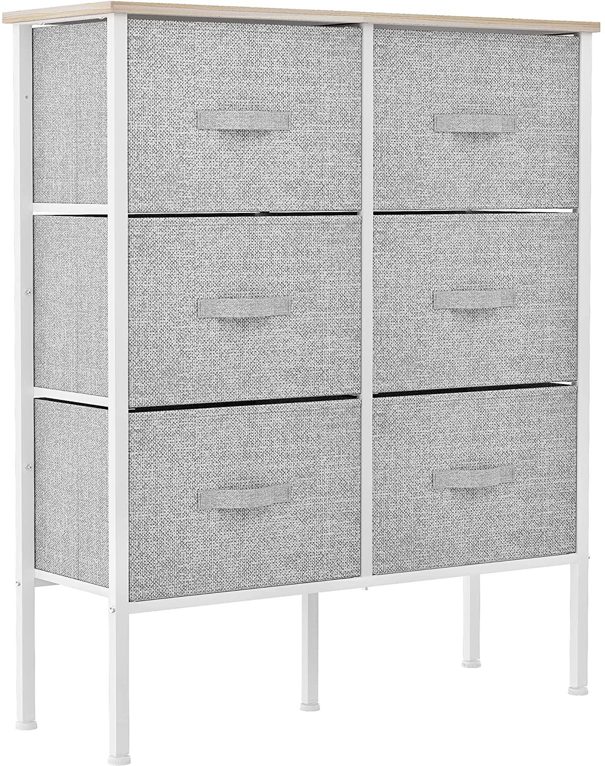 YITAHOME 6 Drawer Fabric Storage Dresser Modern Storage Table Organizer Display Dresser Tower , L... | Walmart (US)