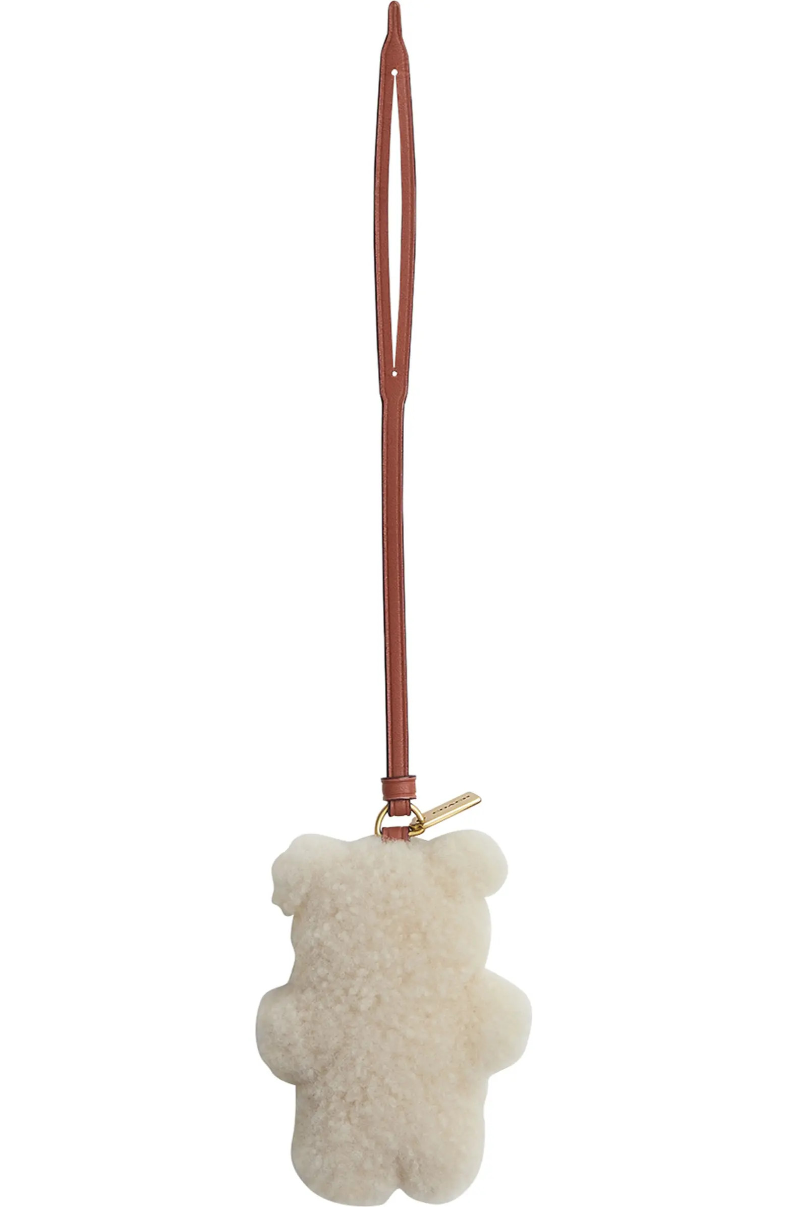 Genuine Shearling Puffy Bear Bag Charm | Nordstrom