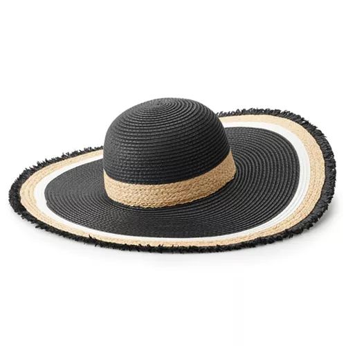Women's SONOMA Goods for Life® Striped Brim Floppy Hat | Kohl's