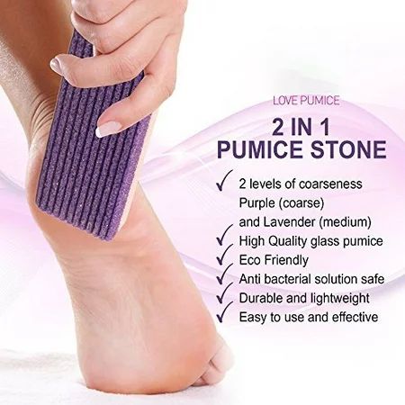 SUPERHOMUSE Foot Care Stone Exfoliator Pedicure Tool Pumice Purple Color Scrub Dead Hard Skin Remove | Walmart (US)