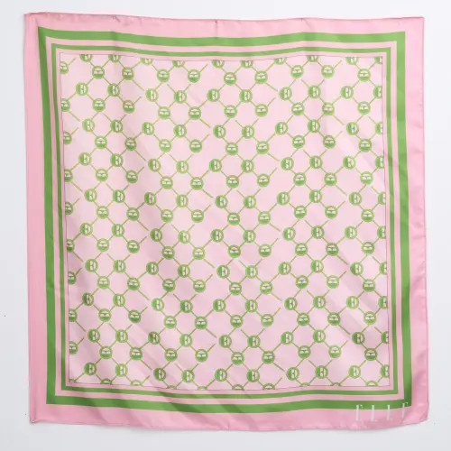 ELLE Collection Printed Satin Scarf in Pink Multi at Nordstrom | Nordstrom