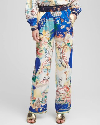 Women's Sanibel Island Print Pants in Cream | Chico's | Chico's