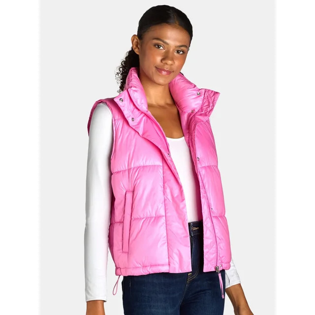 Ozark Trail Women's and Women’s Plus Sporty Puffer Vest, Size XS-3X | Walmart (US)