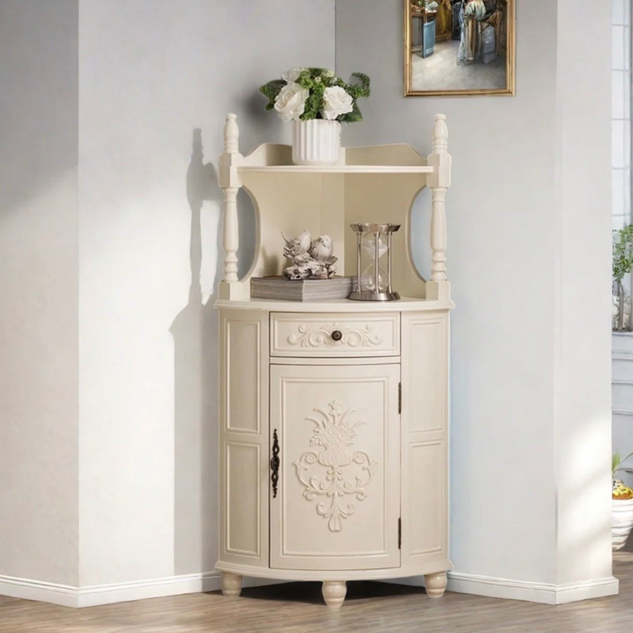 Corner Bookshelf Elegant Storage

#LTKGiftGuide #LTKHoliday #LTKHome