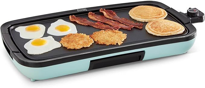 DASH Deluxe Everyday Electric Griddle with Dishwasher Safe Removable Nonstick Cooking Plate for P... | Amazon (US)