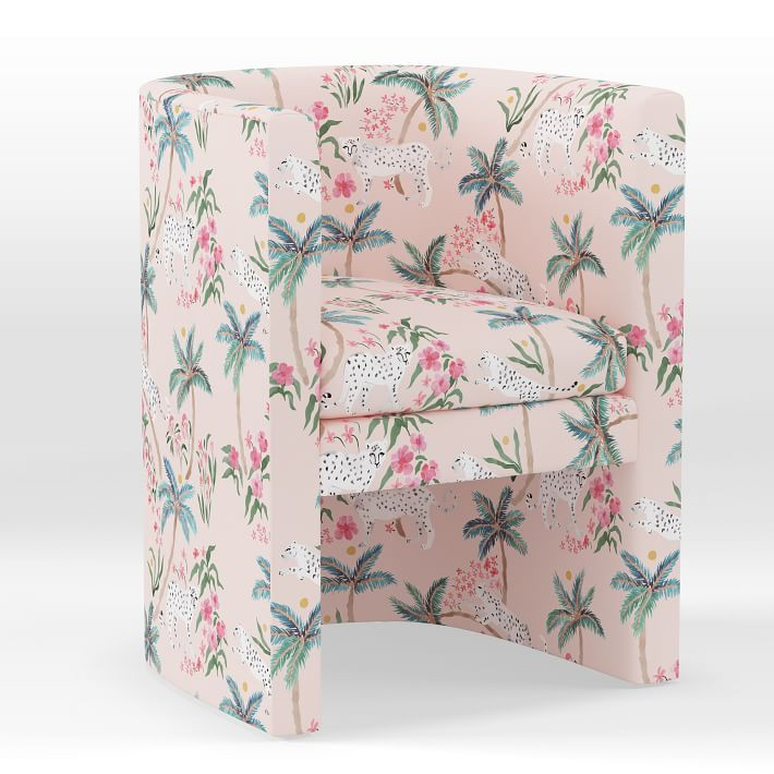 Modern Rounded Upholstered Back Chair | West Elm (US)