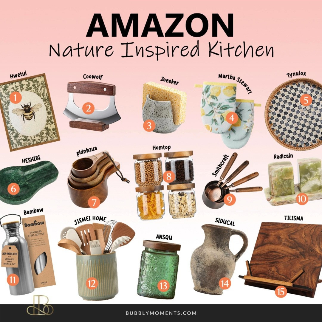 Create a warm, calm kitchen with these Nature-Inspired Kitchen Finds from Amazon 🌿 These pieces are perfect for adding a natural, relaxed feel to your space with earthy tones, simple designs, and everyday functionality. From useful kitchen essentials to subtle décor accents, these finds make your kitchen feel more inviting and easy to enjoy. I love how nature-inspired items bring warmth while still looking clean and modern. They’re easy to style in any kitchen and work beautifully with neutral colours or wood finishes. If you’re looking for simple updates that make a big difference, this collection is a great place to start. Save this post for kitchen inspiration and tap to shop your favourites for an effortless refresh 🍃
#LTKHome #LTKFindsUnder100 #LTKFindsUnder50 #KitchenFinds #AmazonKitchen #KitchenInspo #HomeInspo #NatureInspired #EarthyHome #OrganicStyle #KitchenDecor #CozyKitchen #ModernKitchen #HomeRefresh #StyledHome 

 