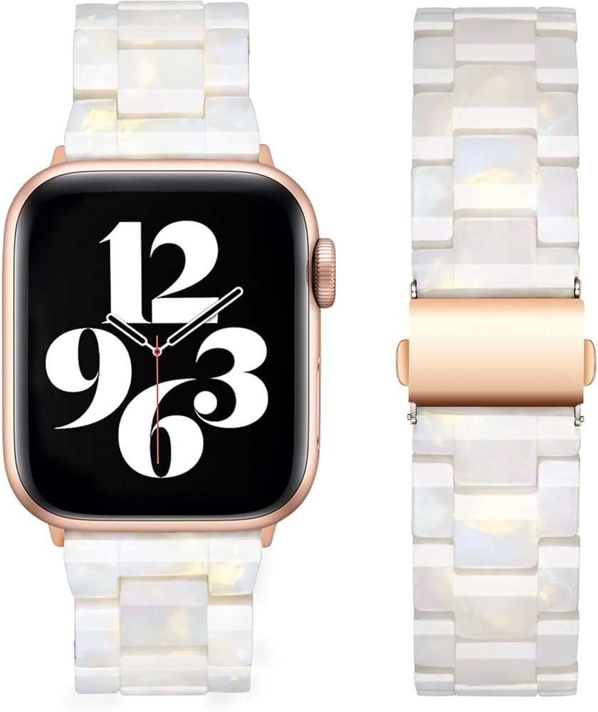 Band Compatible with Apple Watch Strap Women, Resin Bracelet iWatch Bands for Series 10 9 8 7 6 5... | Amazon (CA)