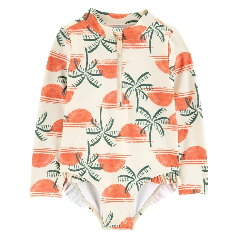 Carter’s Child of Mine Baby and Toddler Girl One-Piece Swimsuit Set, Sizes 12M- 5T | Walmart (US)