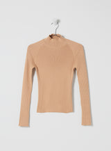Kimmy Mix-Ribbed Mock-Neck Sweater | Who What Wear Collection