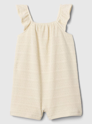 babyGap Crochet Flutter Romper | Gap Factory