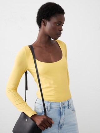 Soft Stretch Scoop-Neck T-Shirt | Banana Republic Factory