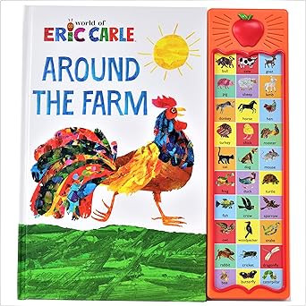 World of Eric Carle, Around the Farm 30-Button Animal Sound Book - Great for First Words - PI Kid... | Amazon (US)