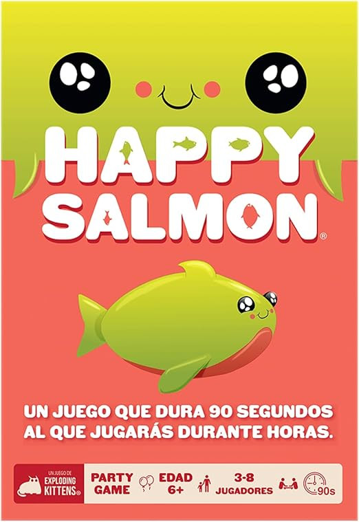 Exploding Kittens - Juego Happy Salmon, juego de cartas divertido para adultos, adolescentes y ni... | Amazon (US)