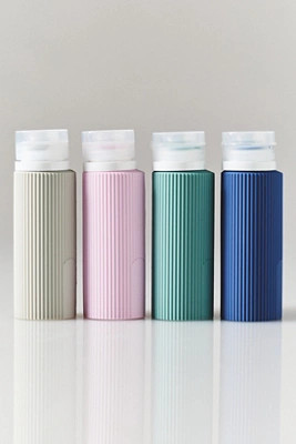 Miamica Ribbed Silicone Travel Bottles Set | Anthropologie (US)