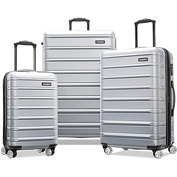 Samsonite Omni 2 Hardside Expandable Luggage with Spinner Wheels, 3-Piece Set (19/24/28), Artic S... | Amazon (US)