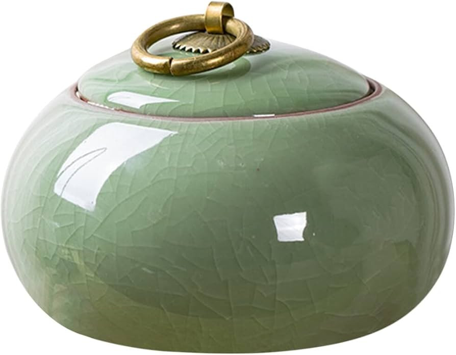 Luxshiny Ceramic Jars Vintage Chinese Style Storage Jars Ceramic Tea Canister Candy Jar Tea Jar K... | Amazon (US)