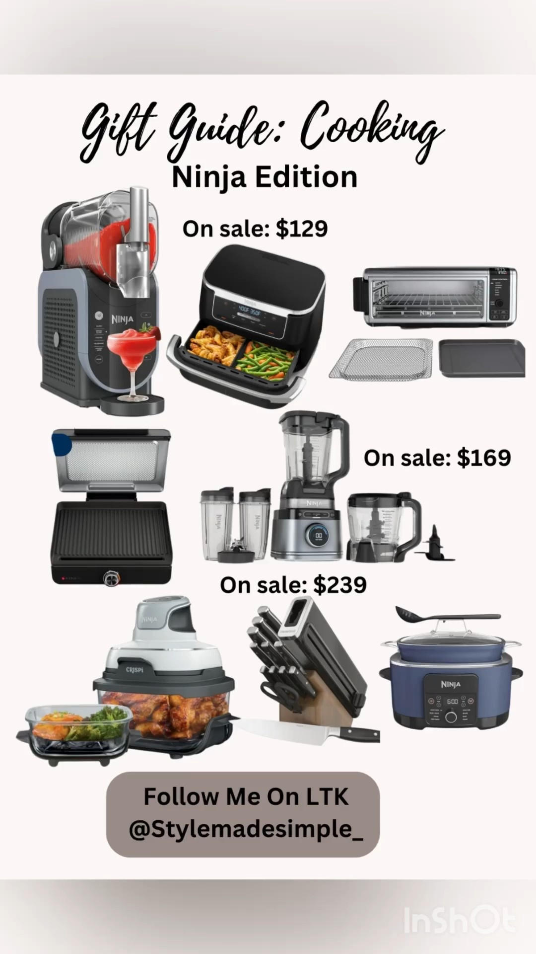 Cooking gift ideas for the cooking lover, ninja knives , ninja slushie machine , ninja blender , ninja cooking oven, ninja air fryer , ninja smokeless grill , party host gift ideas , party host gift guide , ninja crock pot 


#LTKGiftGuide #LTKSaleAlert #LTKHome