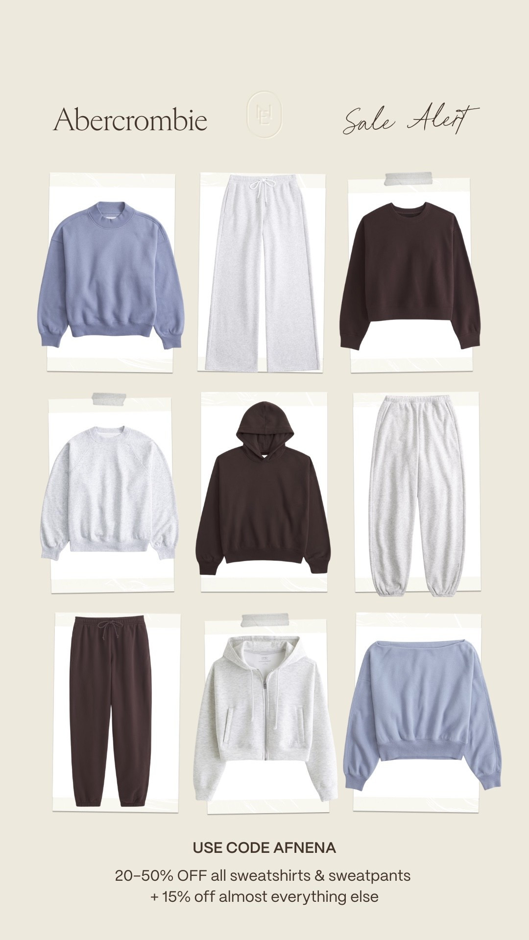 Use code AFNENA for an additional 15% OFF Abercrombie! All sweatshirts & sweatpants are 20-50% OFF + almost everything else is 15% off + my code stacks on top! 🤩

Sweatshirt sale
Sweatpants
Fall outfit 
Fall fashion
Work from home
Comfy outfit
Travel outfit 
Airport outfit 

#LTKStyleTip #LTKSaleAlert #LTKFindsUnder100
