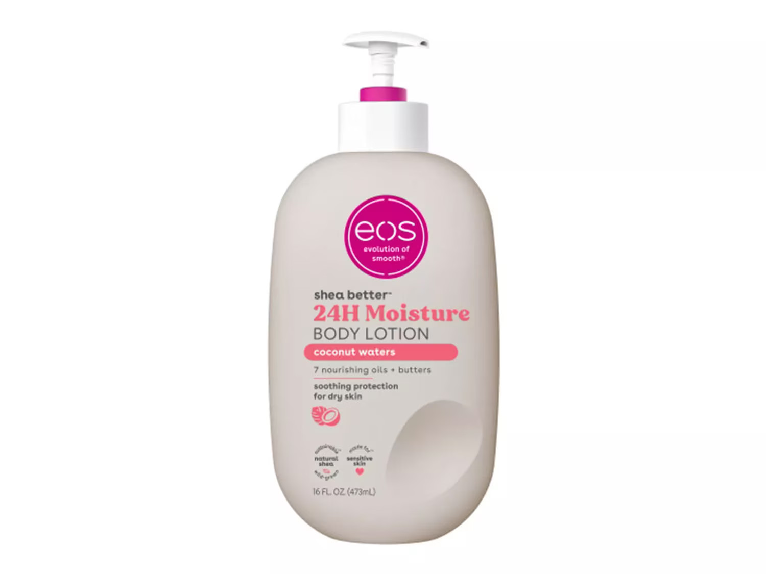 eos 24Hour Moisture Coconut Body Lotion | Women's | White | Size One Size | Beauty & Self Care | DSW