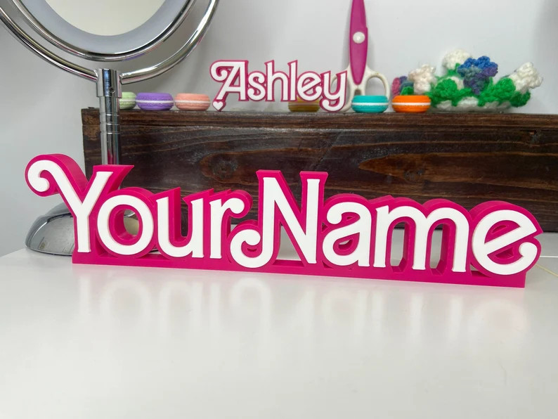 Customized Nameplate Doll Style Large or Small Kid Room Sign Girl Gift Personalized - Etsy | Etsy (US)