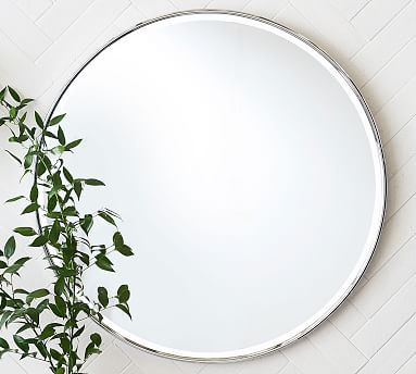 Vintage Round Mirror with D-Ring Mount | Pottery Barn (US)