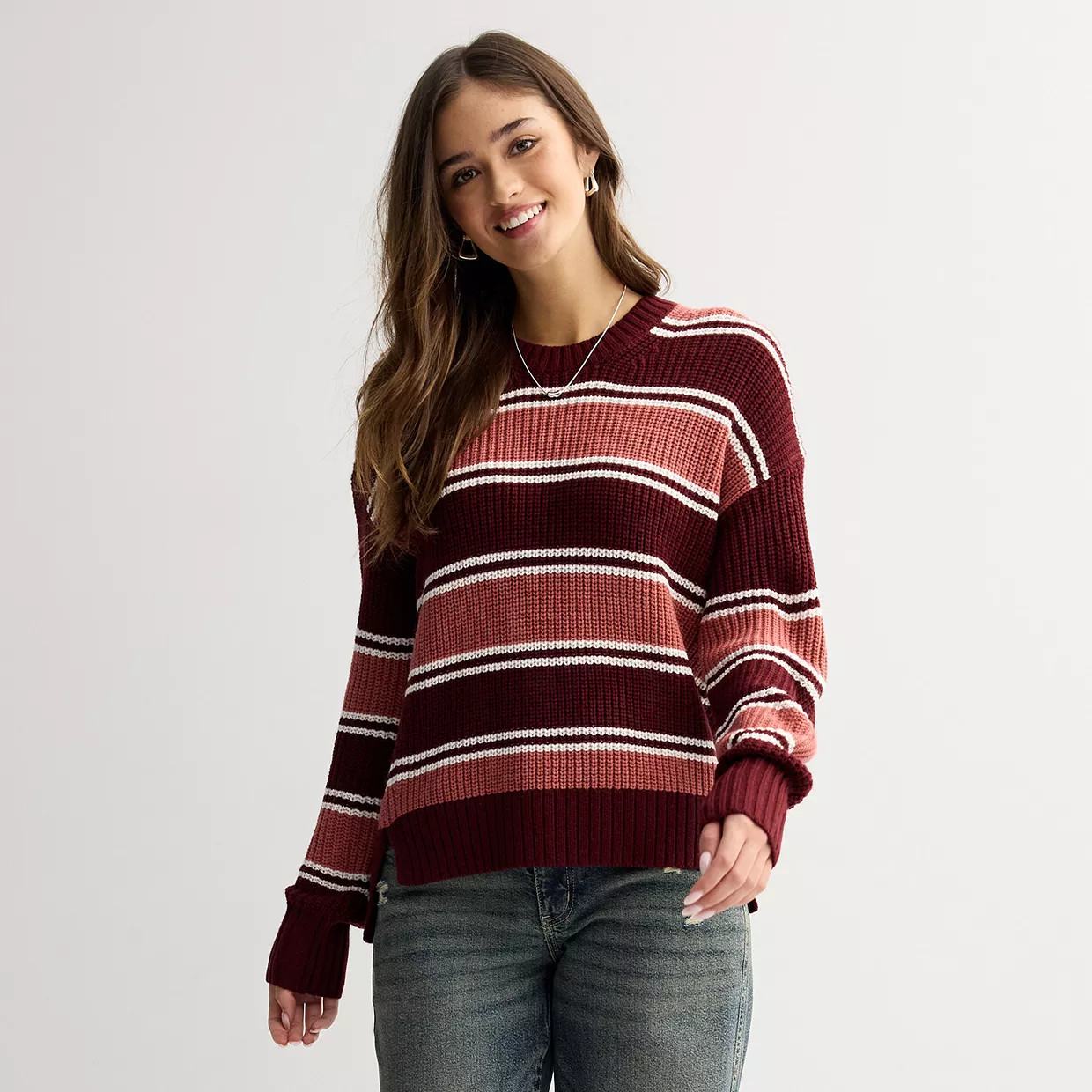 Juniors' SO® Essential Crewneck Pullover Sweater | Kohl's