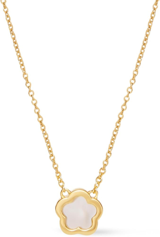 Ana Luisa Pendant Necklaces - 14K Gold Plated & Silver Rhodium Necklace - Pearl, Heart, Circle, M... | Amazon (US)