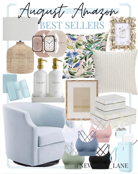 August Best Sellers - Amazon Finds - Amazon Home Decor - Statement Chair - Throw Pillows - Picture Frames - Wicket Lamp - Apple Watch Bands 

#LTKfindsunder100 #LTKhome