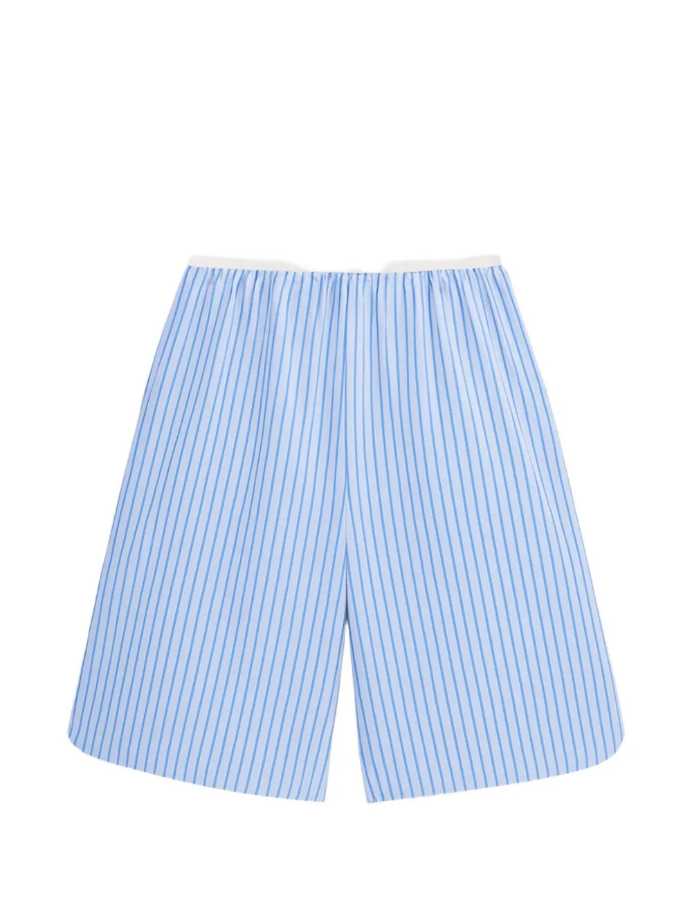 The Frankie Shop Elyn striped Bermuda shorts - Blue | Farfetch Global
