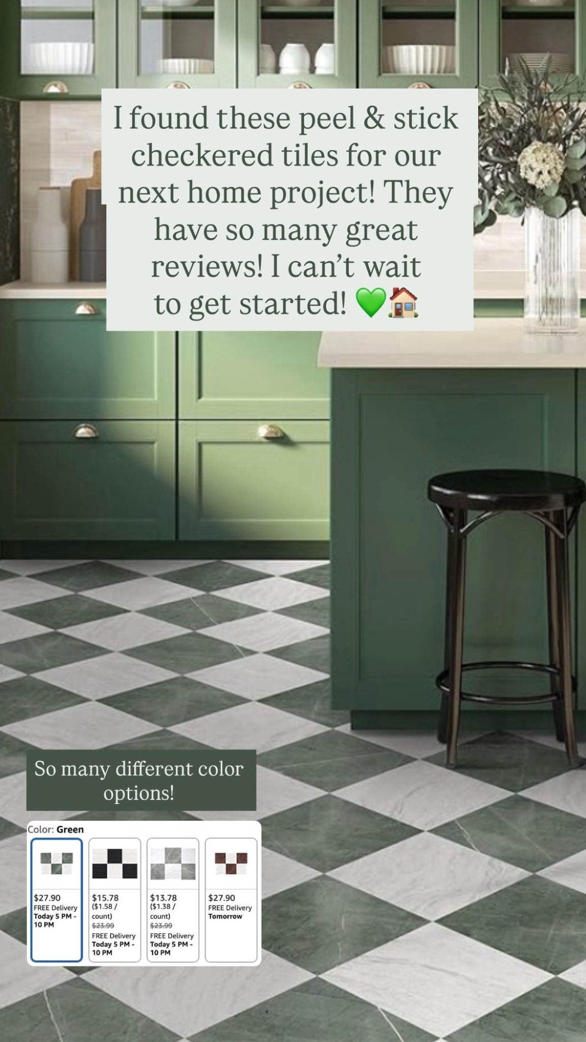 I found these peel & stick tiles @amazon #ad #founditonamazon #WinterFavorites2025