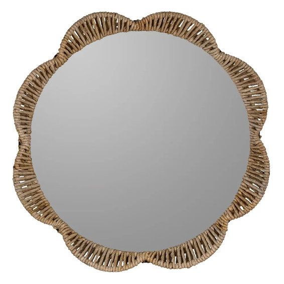 Ainsley Floral Mirror - Round | Shades of Light