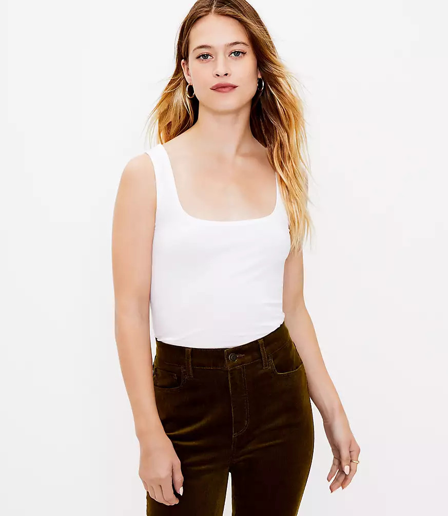 Square Neck Tank Top | LOFT