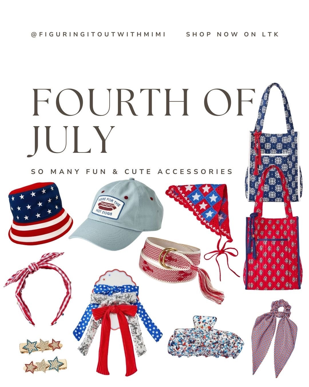 Fourth of July accessories! Red, white and blue ❤️

#LTKSeasonal #LTKootd #LTKKids