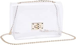 COROMAY Clear Purse for Women, Clear Bag Stadium Approved, Clear Crossbody Bags for Women | Amazon (US)