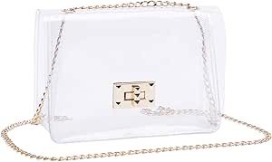 COROMAY Clear Purse for Women, Clear Bag Stadium Approved, Clear Crossbody Bags for Women | Amazon (US)