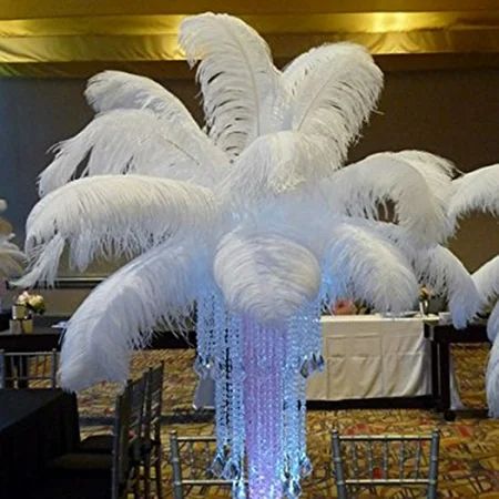 SPRING PARK 5/10/25Pcs Soft Ostrich Feathers Wedding Party Table Decoration DIY crafts | Walmart (US)