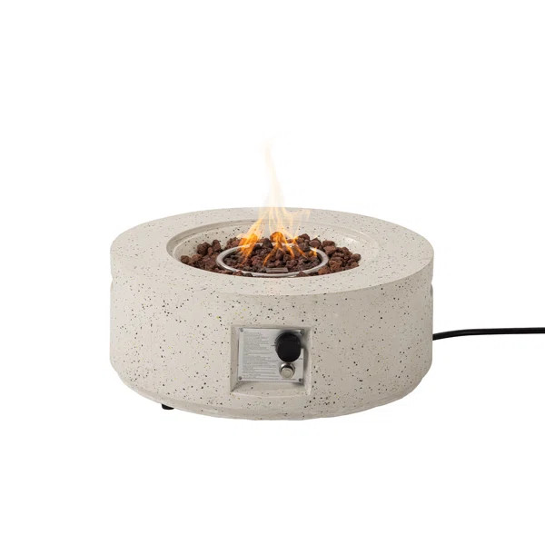 12'' H x 28'' W Magnesium Oxide Propane Outdoor Fire Pit Table | Wayfair North America