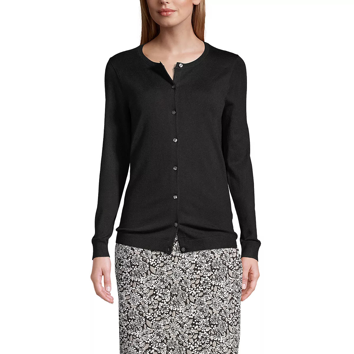 Women's Performance Crew Cardigan Sweater | Lands' End (US)