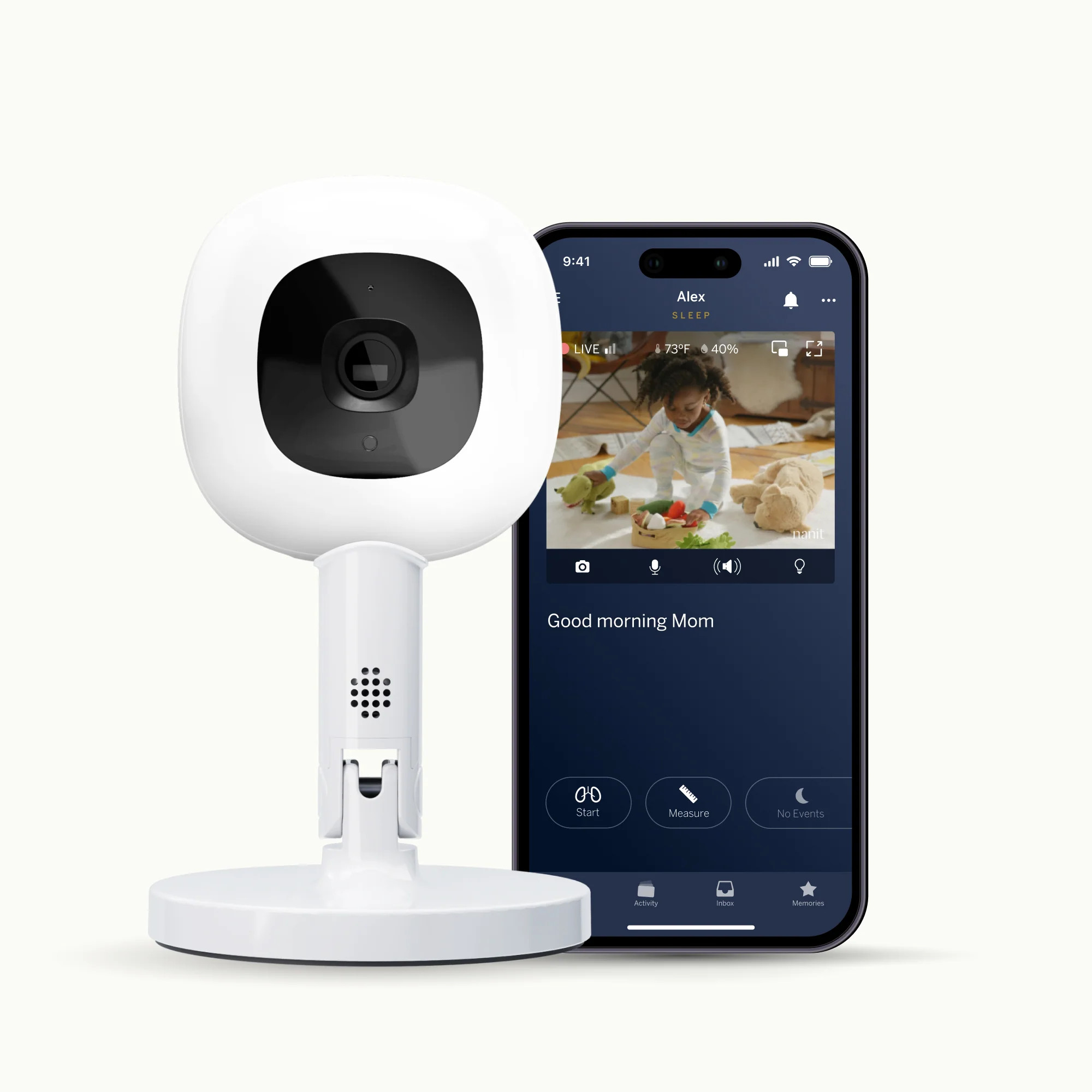 Smart Baby Monitor + Flex Stand | Nanit