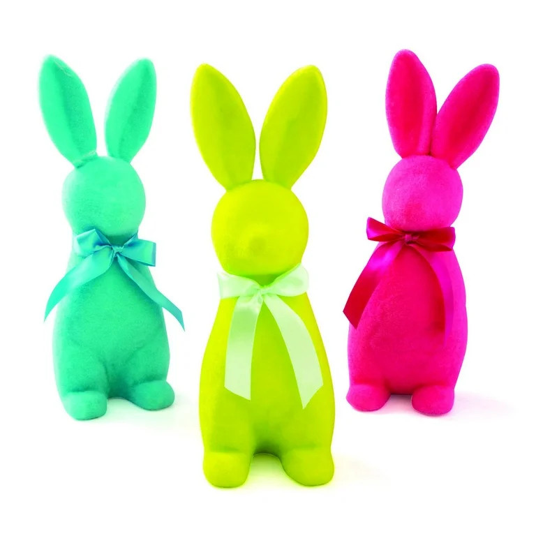Fun Express Easter Tabletop Bunny Decorations, Set of 3 | Walmart (US)