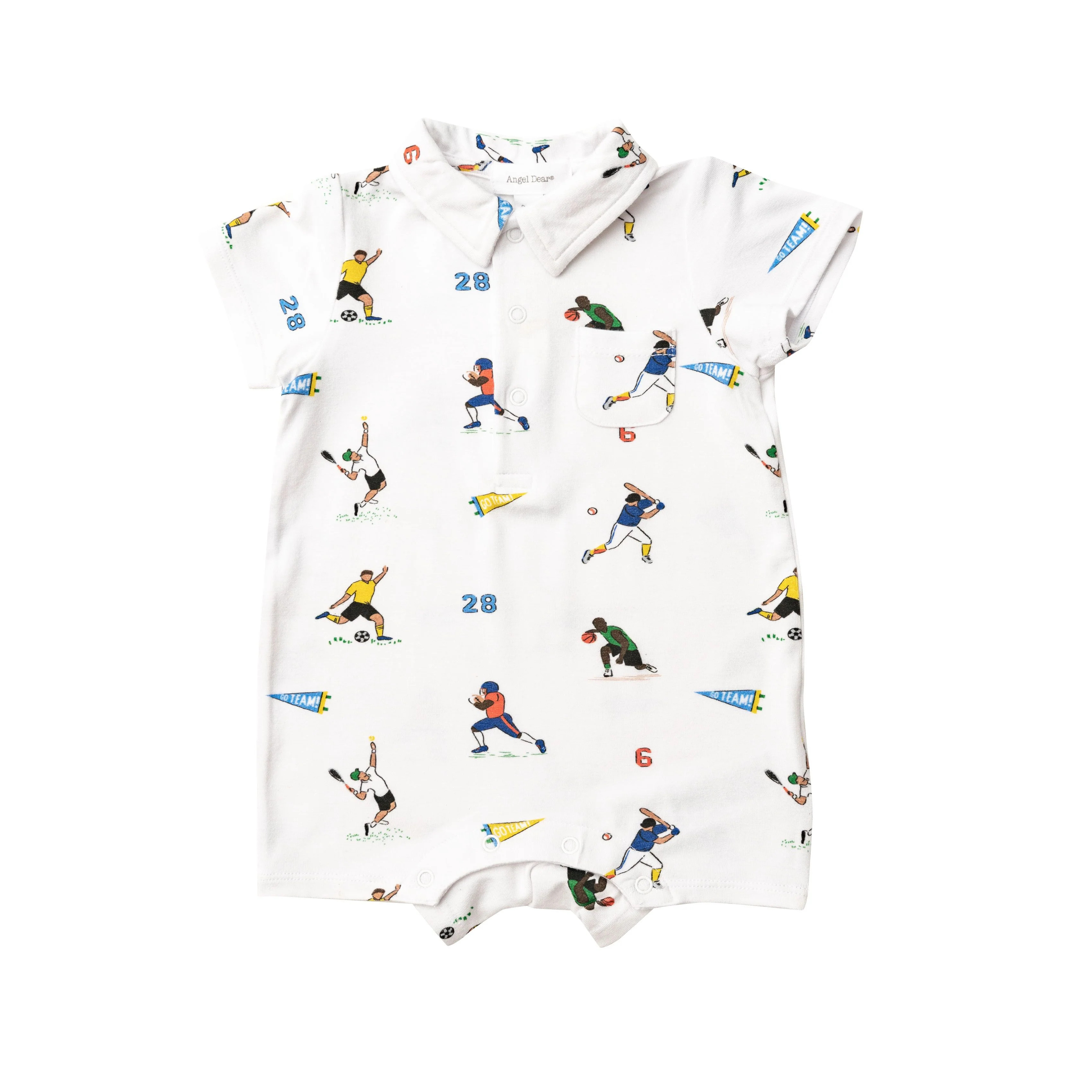 Polo Shortie, Sports White | SpearmintLOVE