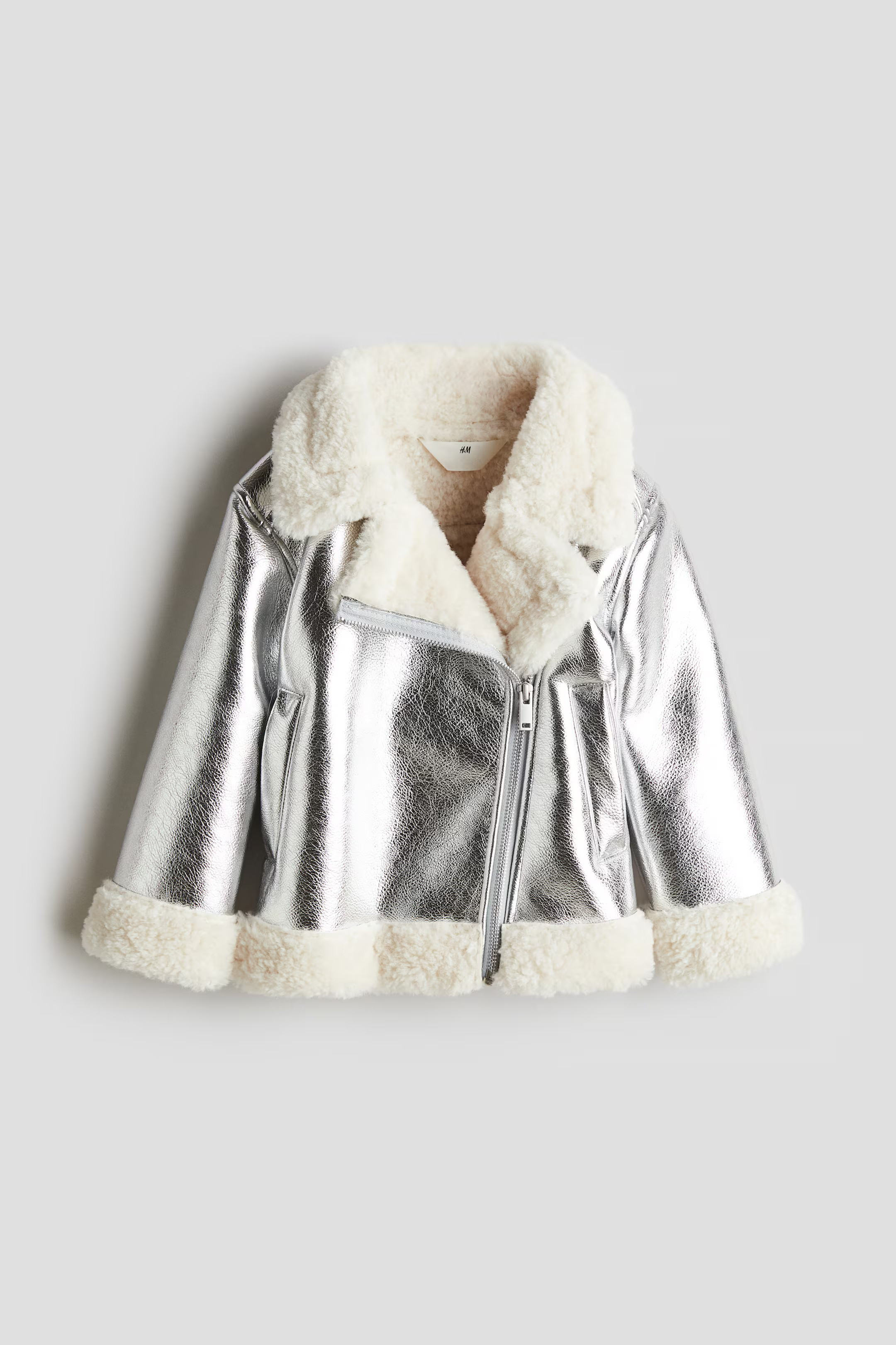 Aviator Jacket - Silver-colored - Kids | H&M US | H&M (US + CA)