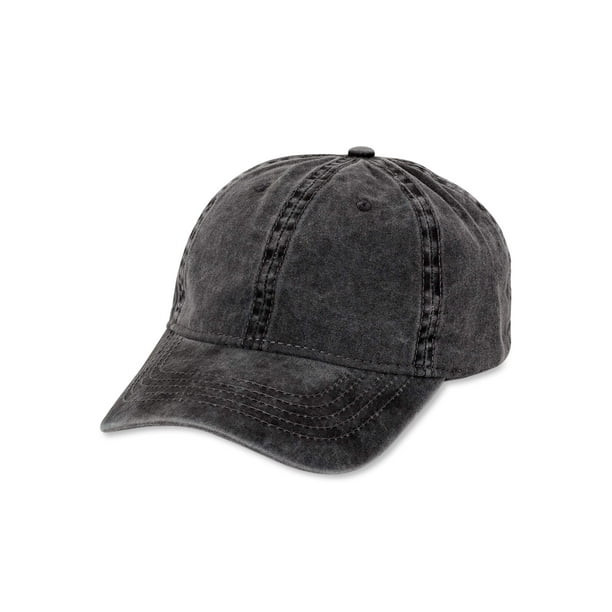 Time and Tru 3pc Solid Washed Baseball Cap | Walmart (US)