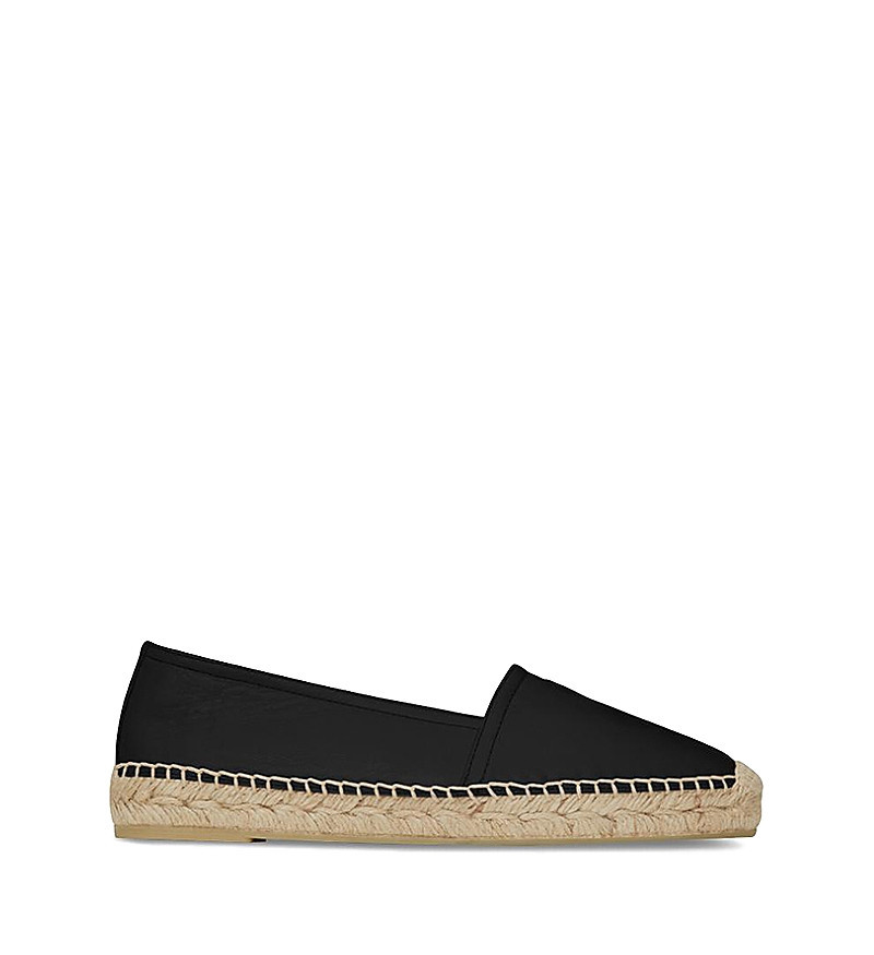 Saint Laurent Women's Monogram Flat Espadrilles in Lambskin | Bloomingdale's (US)