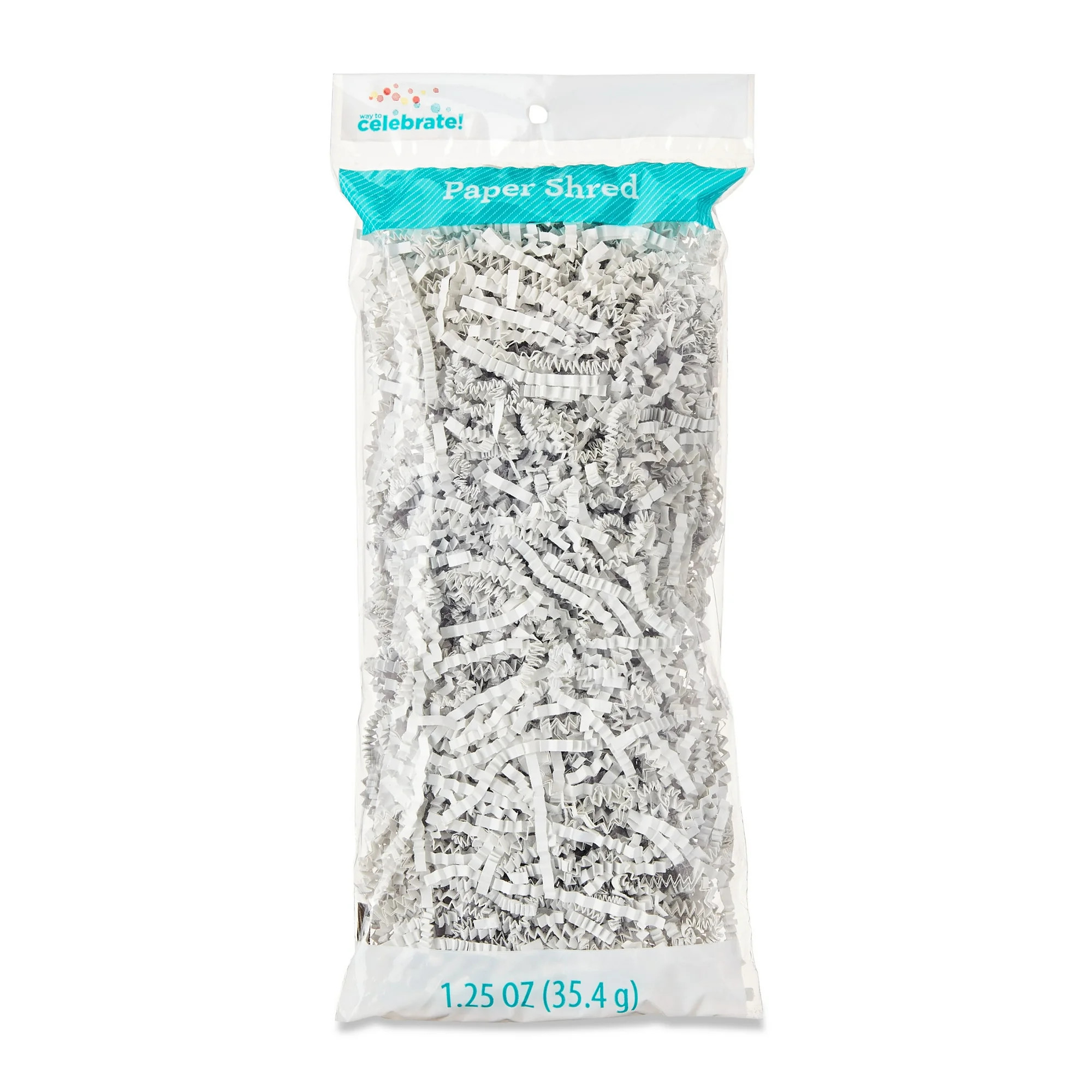 White Paper Shred, 1.25 oz, by Way To Celebrate | Walmart (US)