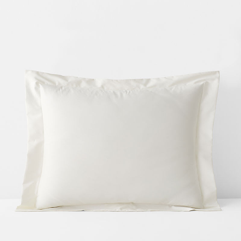 Classic Smooth Wrinkle-Free Sateen Sham - Creme, King | The Company Store