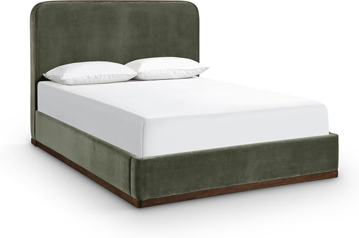 Meridian Furniture RavaGreen-K Rava Collection Modern | Contemporary King Bed with Ultra Luxe Gre... | Amazon (US)