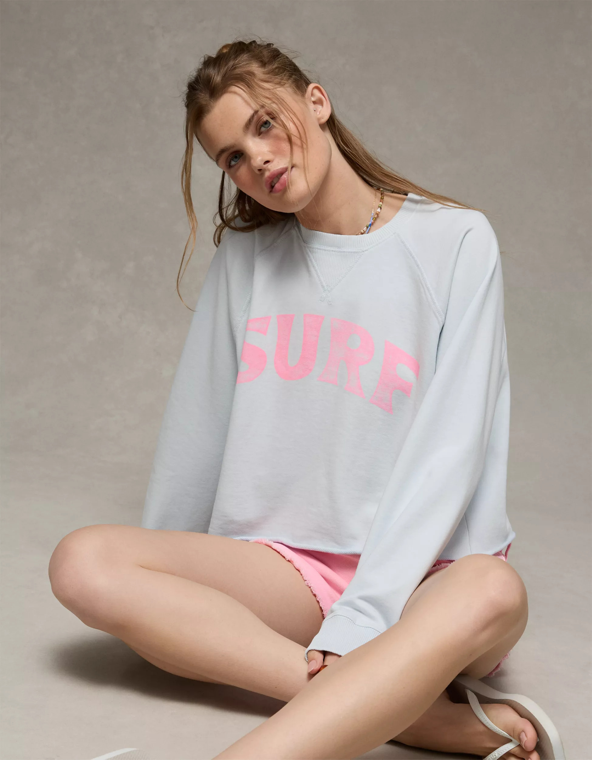 AE Cropped Cutoff Sweatshirt | American Eagle Outfitters (US & CA)