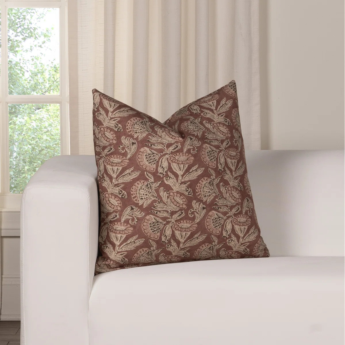 Buchan Henna 20" Feather Throw Pillow | Birch Lane